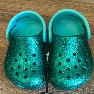 Brand New Infant Size 4 Glitter Crocs